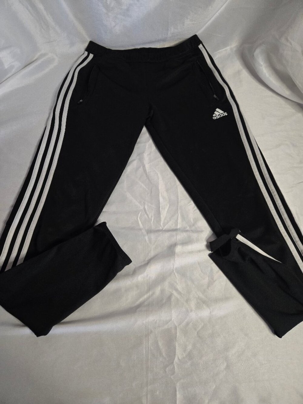 Adidas Black & White Track Pants (S) 26 w